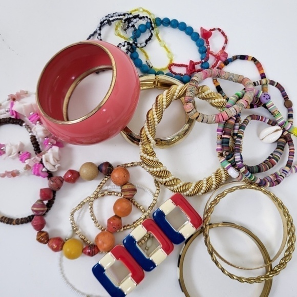 Bundle of Bangles Bracelets jewelry jewellery anklet anklets - Picture 7 of 11